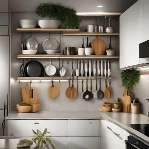 Afbeelding van Eenvoudig keukengerei opbergrekken installeren