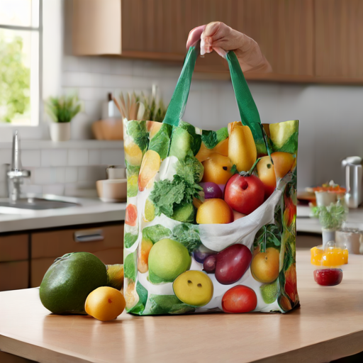 Afbeelding van Opvouwbare boodschappentassen met leuke prints kopen