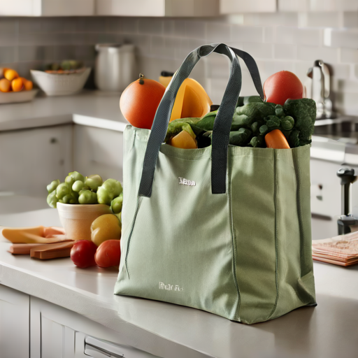 Afbeelding van Opvouwbare boodschappentassen efficiënt opbergen