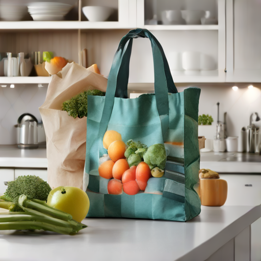 Afbeelding van Maak je eigen opvouwbare boodschappentassen van stof