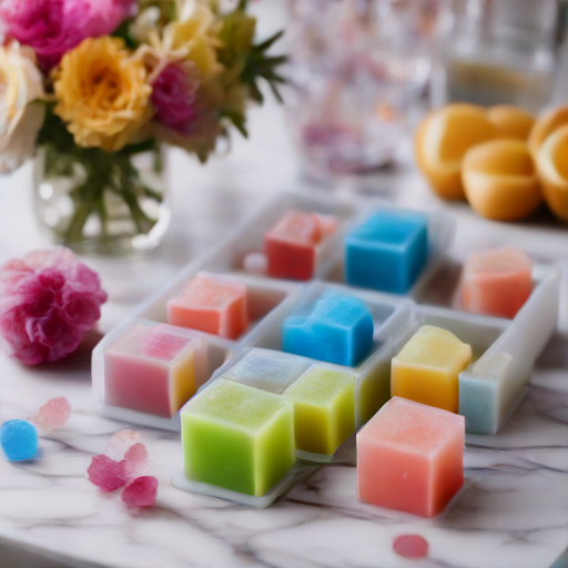 Afbeelding van Versier je siliconen ijsvormpjes voor feesten