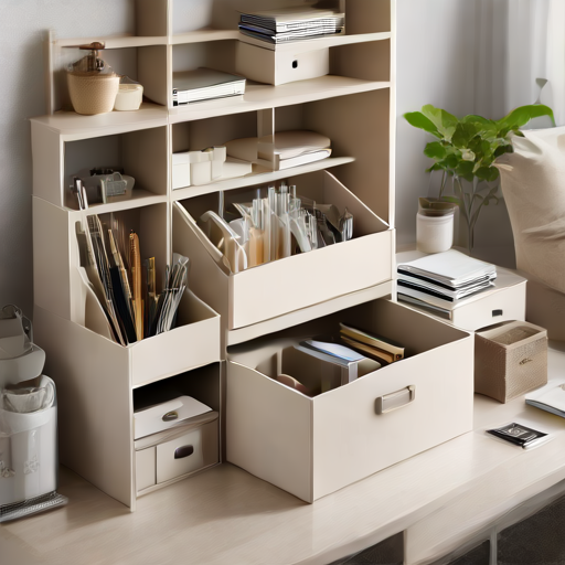 Afbeelding van Combineer opvouwbare opbergboxen met opslagoplossingen