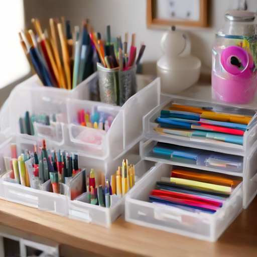 Afbeelding van Plastic lade organizers voor knutselspullen: tips en voordelen