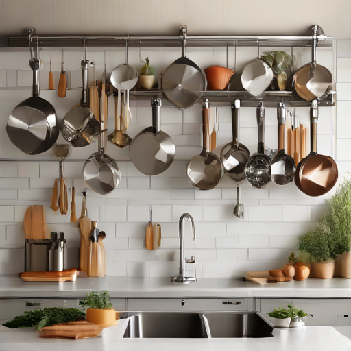 Afbeelding van Effectief gebruik van ophanghaken voor keukengerei