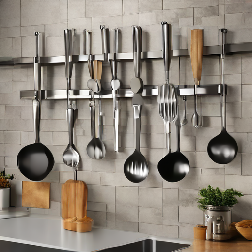 Afbeelding van Goedkoopste ophanghaken voor keukengerei in grote keukens