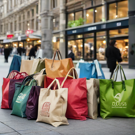 Afbeelding van Herbruikbare boodschappenzakken combineren met andere tassen