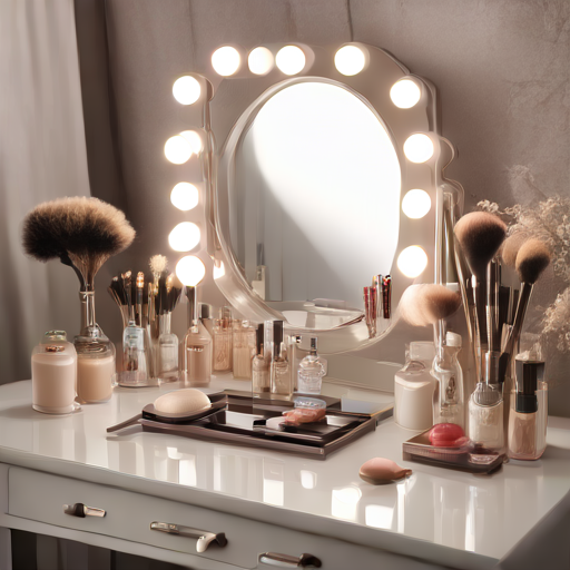 Afbeelding van Mini make-upspiegels met verlichting: waar te vinden?