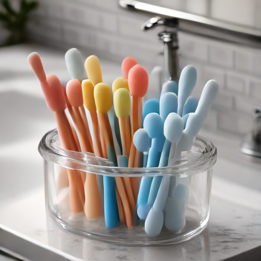 Afbeelding van Veiligheid van herbruikbare siliconen wattenstaafjes