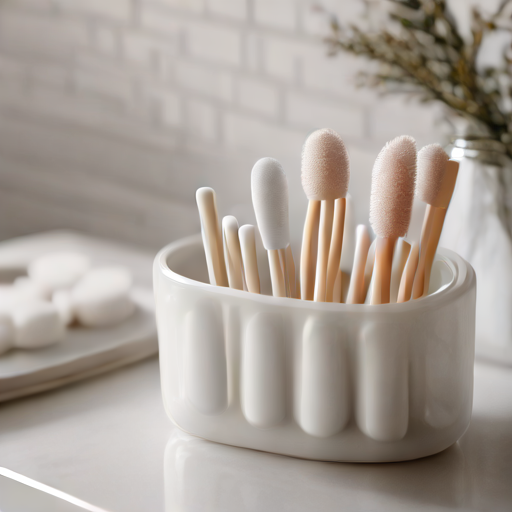 Afbeelding van Herbruikbare siliconen wattenstaafjes: Duurzaam en praktisch