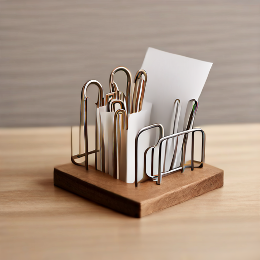 Afbeelding van Creatieve papierklemhouders maken voor projecten