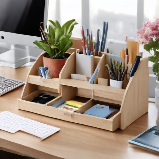 Afbeelding van Opvouwbare bureau-organizers: perfect voor elke werkplek!
