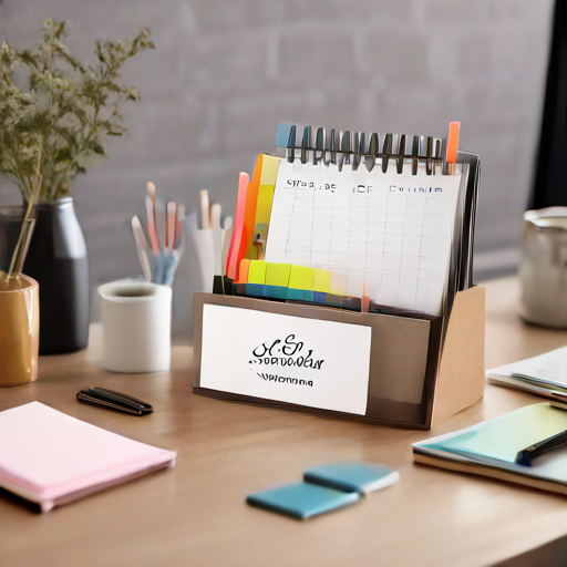 Afbeelding van Optimaliseer uw werk met een kalenderhouder