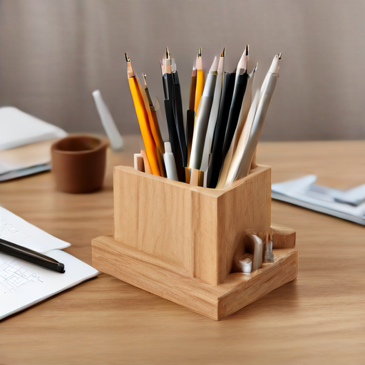 Afbeelding van Tijdsinvestering bij het maken van multifunctionele penhouders