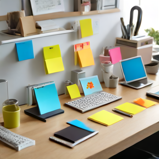 Afbeelding van Handige voordelen van zelfklevende post-it houders