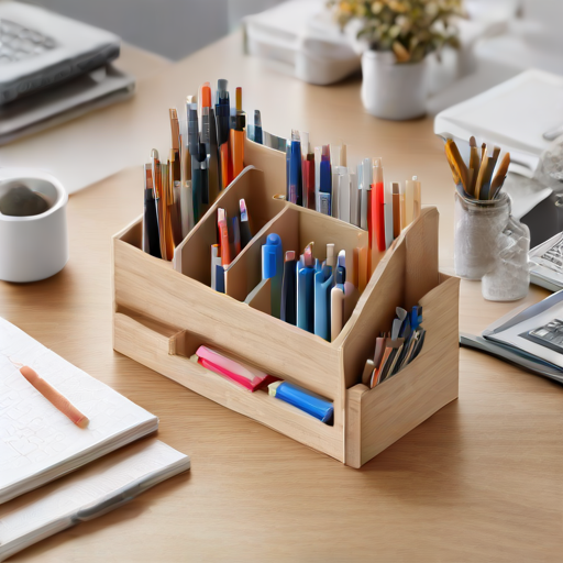 Afbeelding van Opvouwbare penorganizers: praktisch en ruimtebesparend