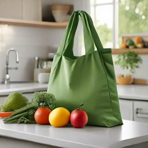 Afbeelding van Plastic Opvouwbare Boodschappentassen en het Milieu