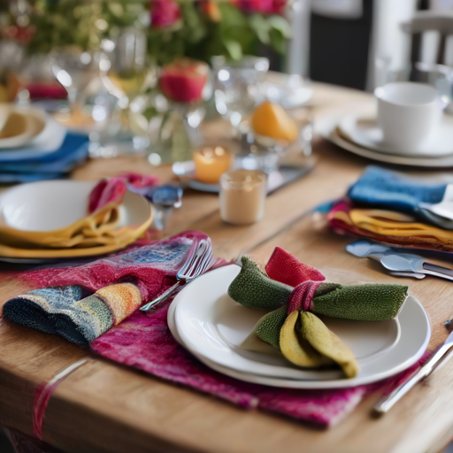 Afbeelding van DIY opvouwbare afwasdoeken voor een feestje maken