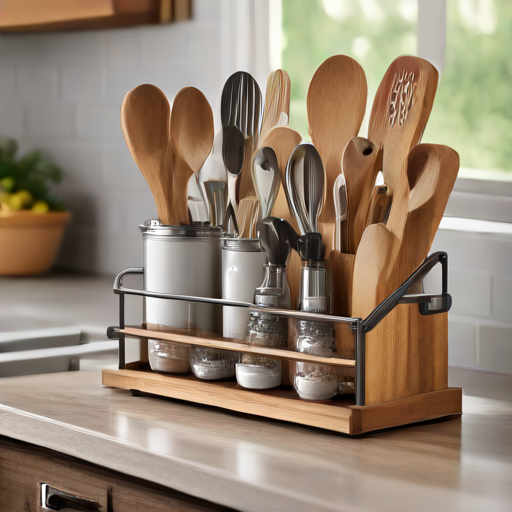 Afbeelding van Veiligheid van Kleine Keukenblad Organizers in de Keuken