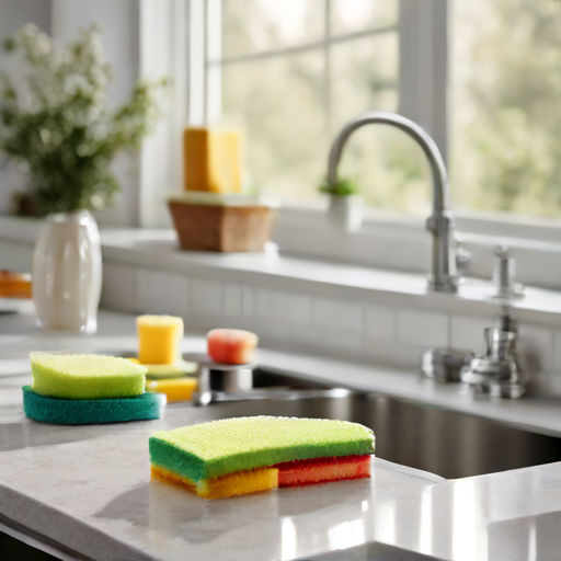 Afbeelding van Duurzame Herbruikbare Keukensponsjes voor een Groener Milieu