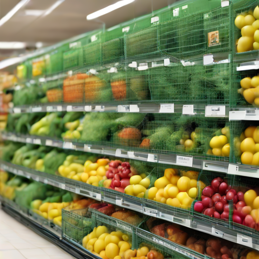 Afbeelding van Herbruikbare boodschappennetten: Duurzaam winkelen in de supermarkt