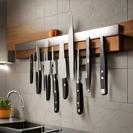 Afbeelding van Veilig gebruik van magnetische messenhouders in de keuken