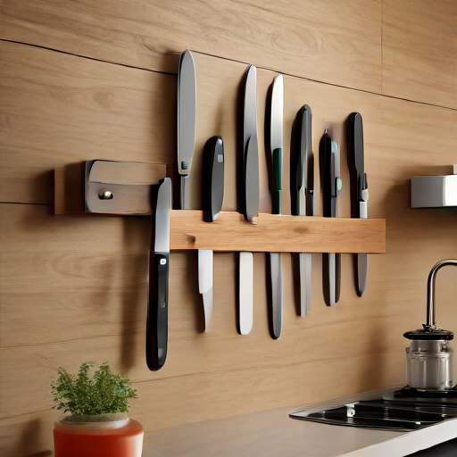 Afbeelding van Beste tips voor magnetische messenhouders in keukens