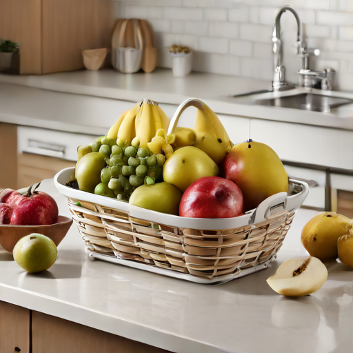 Afbeelding van Combineer opvouwbare fruitmandjes met keukenaccessoires