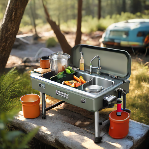 Afbeelding van Opvouwbare gootstenen voor de camping: praktisch en handig