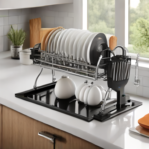 Afbeelding van Duurzaamheid en opvouwbare afwasrekken uitgelegd