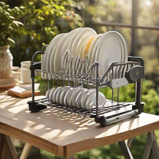 Afbeelding van Efficiënt gebruik van opvouwbare afwasrekken