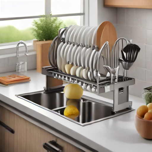 Afbeelding van Opvouwbare afwasrekken: efficiëntie voor drukke huishoudens