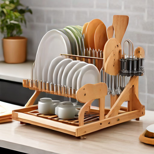 Afbeelding van Maak je eigen opvouwbare afwasrekken met DIY materialen