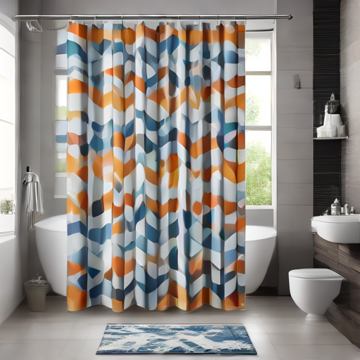 Afbeelding van Waterdichte douchegordijnen combineren met accessoires