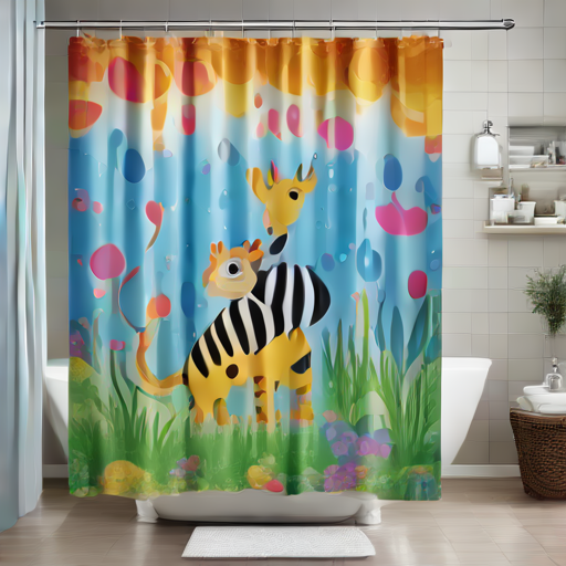 Afbeelding van Top waterdichte douchegordijnen voor kinderen