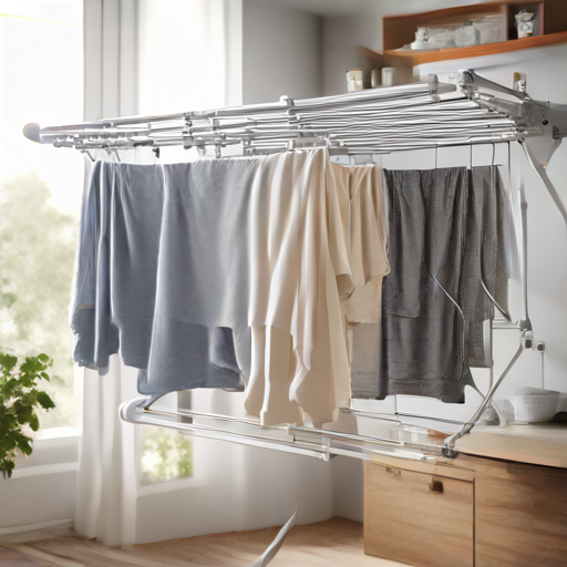 Afbeelding van Veiligheid van opvouwbare kledingrekjes in de wasmachine