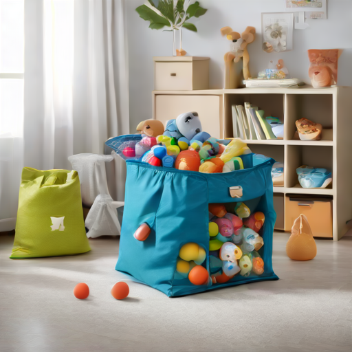 Afbeelding van Koop opvouwbare speelgoedopbergtassen online