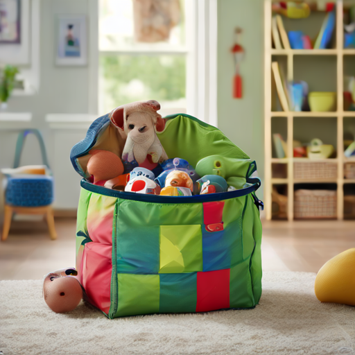 Afbeelding van Creatief speelgoed organiseren met opvouwbare tassen