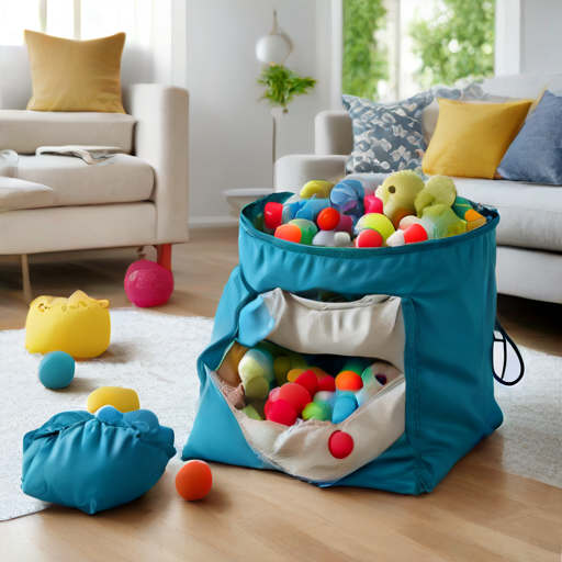 Afbeelding van Bestel opvouwbare speelgoedopbergtassen eenvoudig online