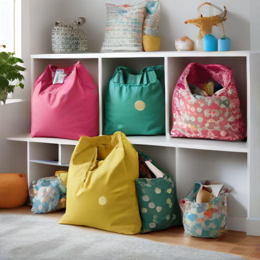 Afbeelding van Duurzaamheid van opvouwbare speelgoedopbergtassen