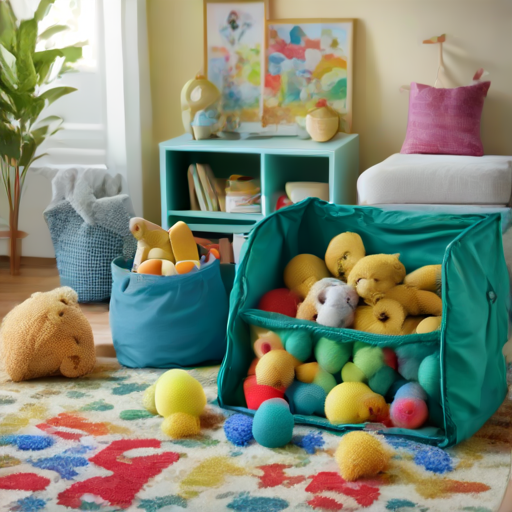 Afbeelding van Kies milieuvriendelijke opvouwbare speelgoedopbergtassen