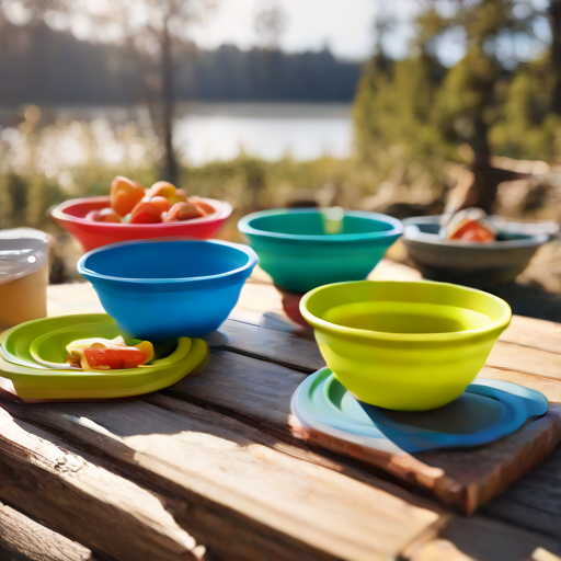 Afbeelding van De beste opvouwbare siliconen kommen voor camping