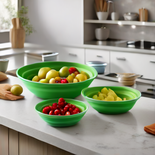 Afbeelding van Opvouwbare siliconen kommen: de duurzame keuze