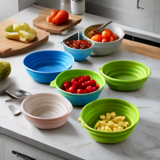 Afbeelding van Beste opties voor opvouwbare siliconen kommen in de oven