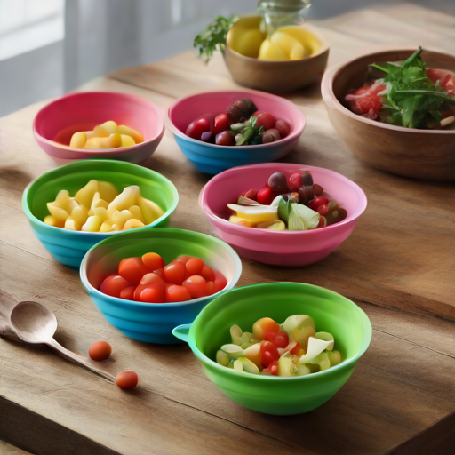 Afbeelding van Top opvouwbare siliconen kommen voor onderweg