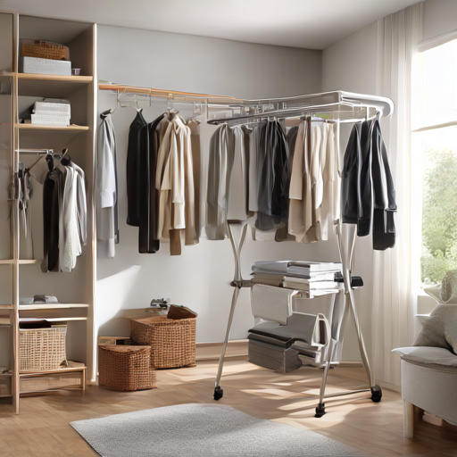 Afbeelding van Veiligheid van opvouwbare droogrekken voor zware kleding