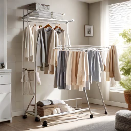 Afbeelding van Gebruik opvouwbare droogrekken voor efficiënt drogen