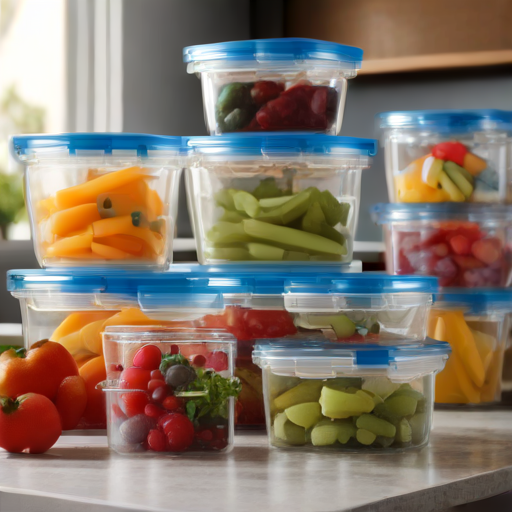 Afbeelding van Top plastic voedselopslagbakken voor restjes bewaren