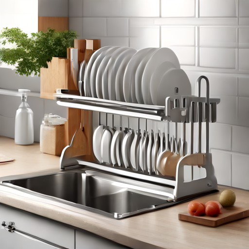 Afbeelding van Duurzame opvouwbare afdruiprekken voor elke keuken