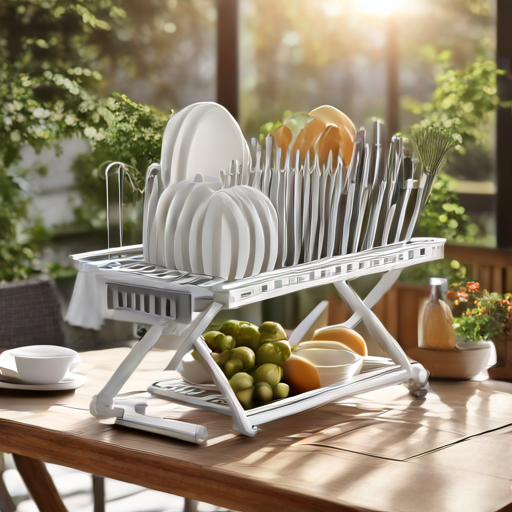 Afbeelding van Opvouwbare afdruiprekken voor buitengebruik: De voordelen