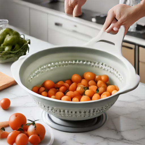 Afbeelding van Hoogwaardige opvouwbare vergieten voor elke keuken